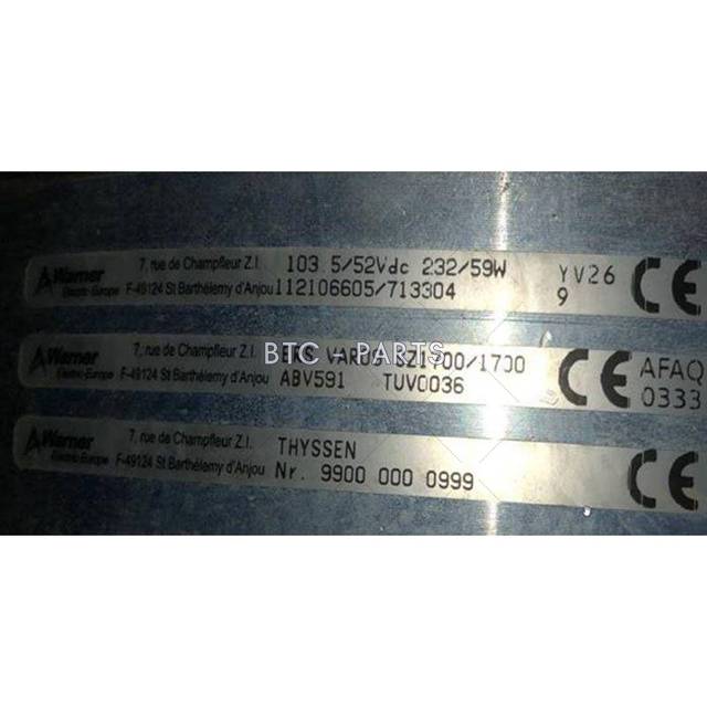 Escalator Brake 99000000999 Use For Thyssenkrupp