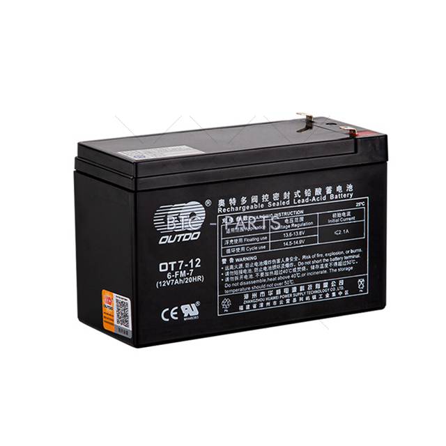 Elevator Battery GAA718B1, 12V 7AH L=151 B=65 H=100 Use For Otis