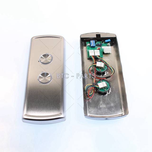 Elevator Hall Button Box XAA23503N1AS-Blue, LOP With 2 Push Buttons BR27B Blue Light Use For Otis