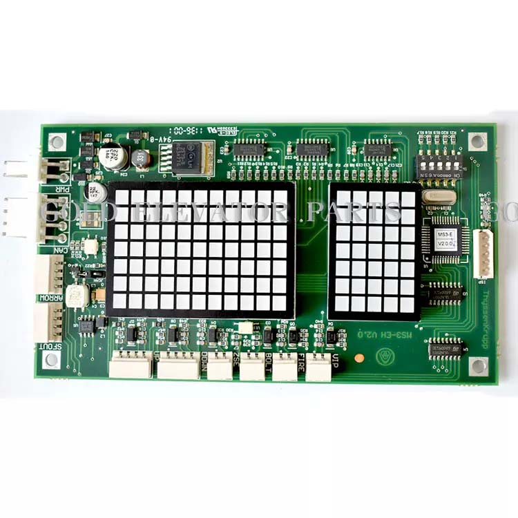 Elevator PCB Board MS3-EH, HP Display Board Outbound Display Board Use For Thyssenkrupp