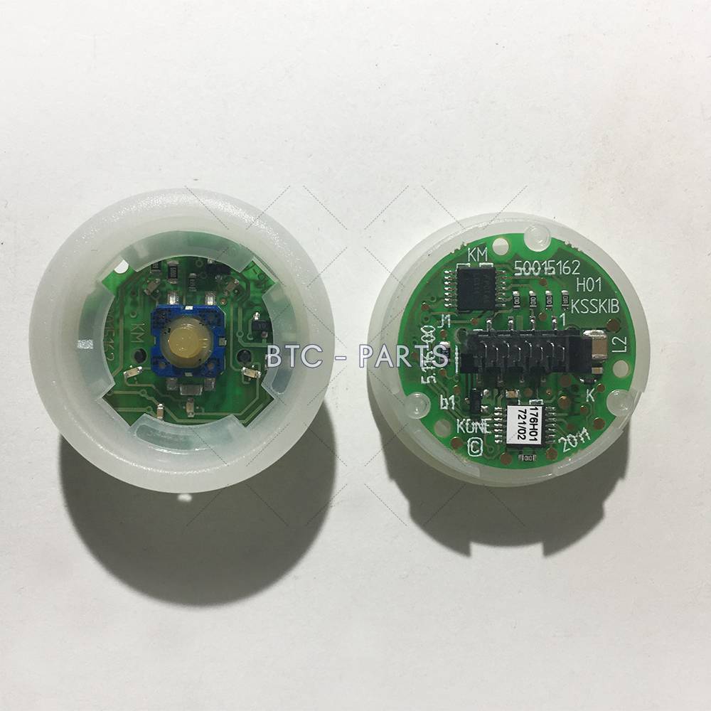 Elevator Push Button KM804343G05, Car Base Button F2KKIB Amber Use For Kone