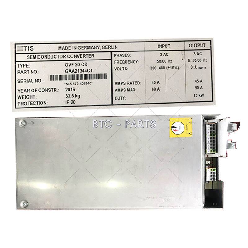 Elevator Inverter GAA21344C1, OVF20CR 15KW Semiconductor Converter Use For Otis