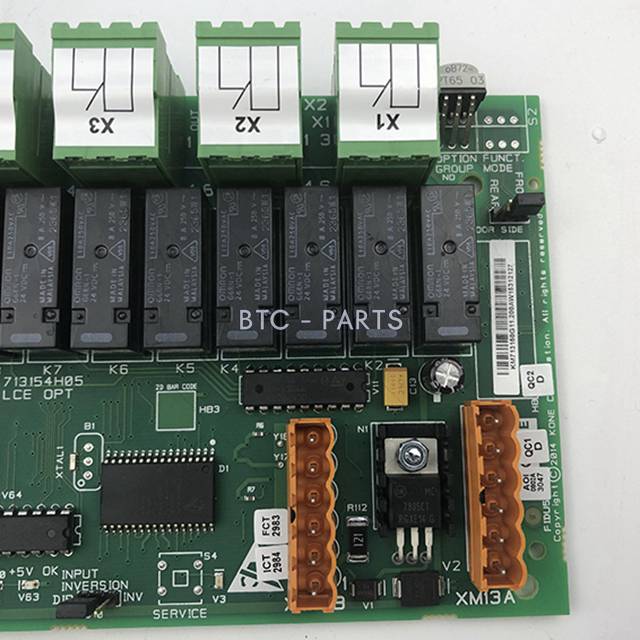 Elevator PCB Board KM713150G11, LCEOPT ASSEMBLY Fire Control Board Use For Kone