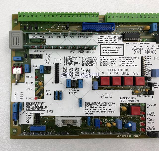 Elevator PCB Board KM376409G01, ADC Door Control Board Use For Kone