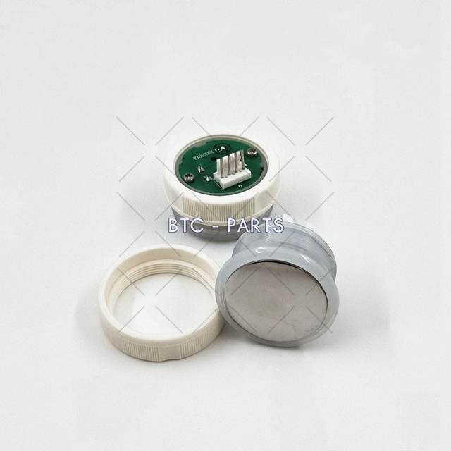 Elevator Push Button A4J12877 A1, Stainless Steel Mirror Arc Surface With White Light D=33mm DC24V Use For BST