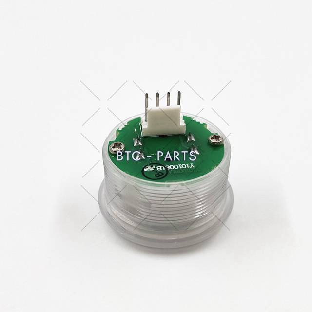 Elevator Push Button A4J12877 A1, Stainless Steel Mirror Arc Surface With White Light D=33mm DC24V Use For BST