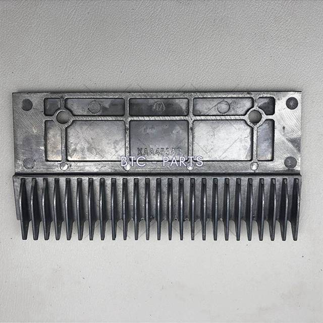 Escalator Comb Plate XAA453AB, Aluminium Silver 25 Teeth Use For Otis